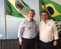 Onofre e Bazana em recente encontro em Curitiba