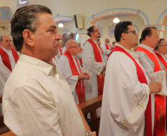 Prefeito Sérgio Onofre participa de missa de inauguração do Mosteiro Sagrado Coração de Jesus