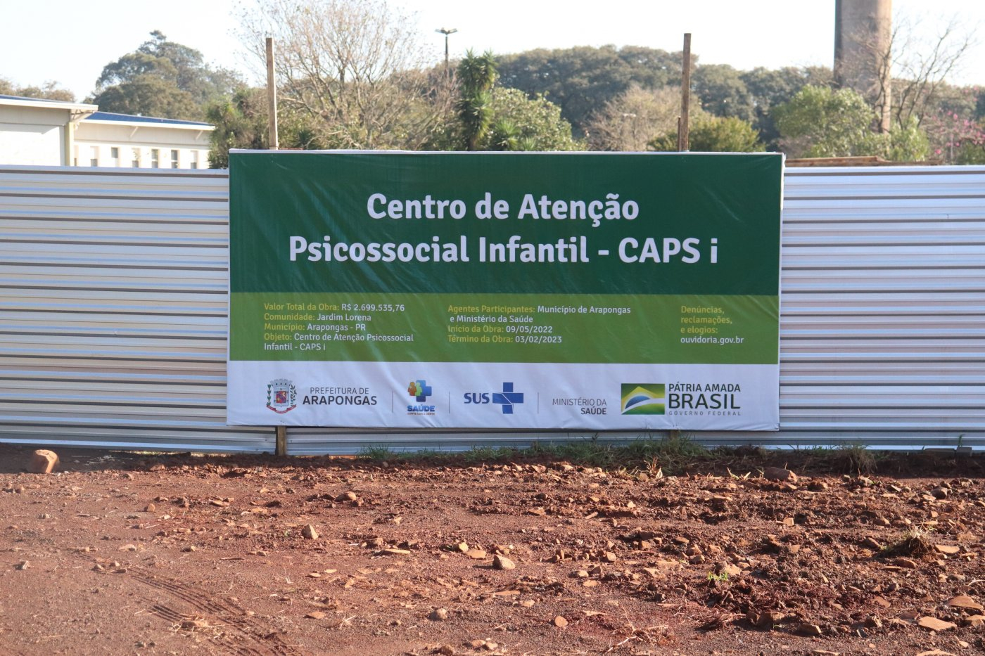 Arapongas inicia construção do CAPS-i para atendimentos de crianças e adolescentes