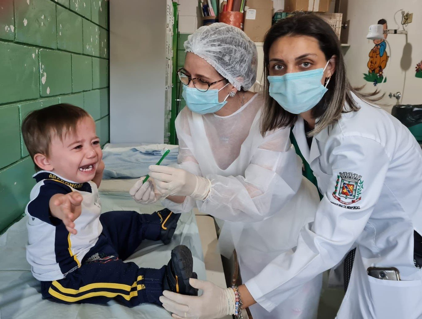 Atividades em saúde bucal são desenvolvidas no CMEI Padre Paulo Speiser