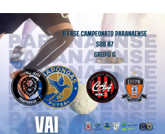 Arapongas vai sediar Campeonato Paranaense de Futsal Sub-07