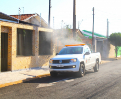 Pulverização com UBV Costal