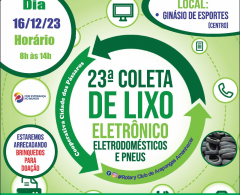 Arapongas recebe 23ª Coleta de Lixo Eletrônico no próximo dia 16